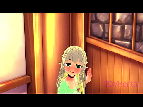 ❤️ (トラップ)エルフのメイドが顔を洗うのを手伝う ❌ ポルノ ❌️